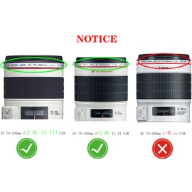 77mm Lens Cap Cover Compatible for Canon EF 70-200mm f/2.8L is II USM,70-200 mm f/2.8L USM, RF 70-200mm F2.8 L is USM,RF70-200mm f/4L is USM,HUIPUXIANG [2 Pack]
