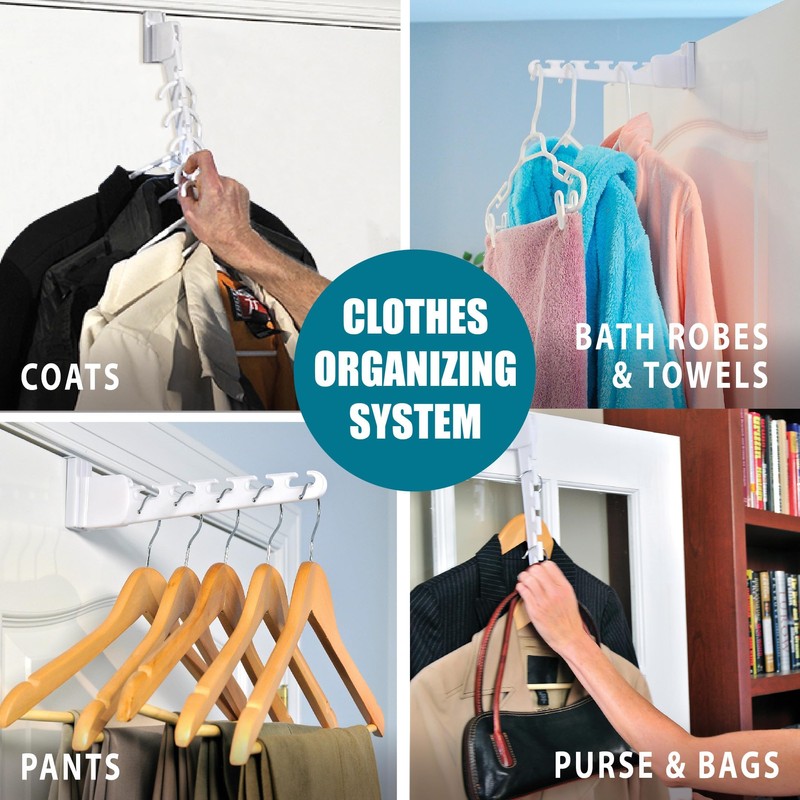 Wonder Hanger Over The Door 3-Pack Organizer for Clothes Hangers,