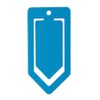 FRANZ MENSCH Hygostar Paper Clips, Detectable, Blue, Width: 5 cm,
