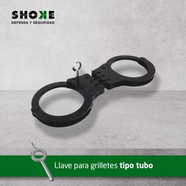 Professional Shackle Key for Police - Tube - Key for Real Police Handcuffs - Compatible with Most Shackles on the Market - Made of Stainless Steel - Shoke