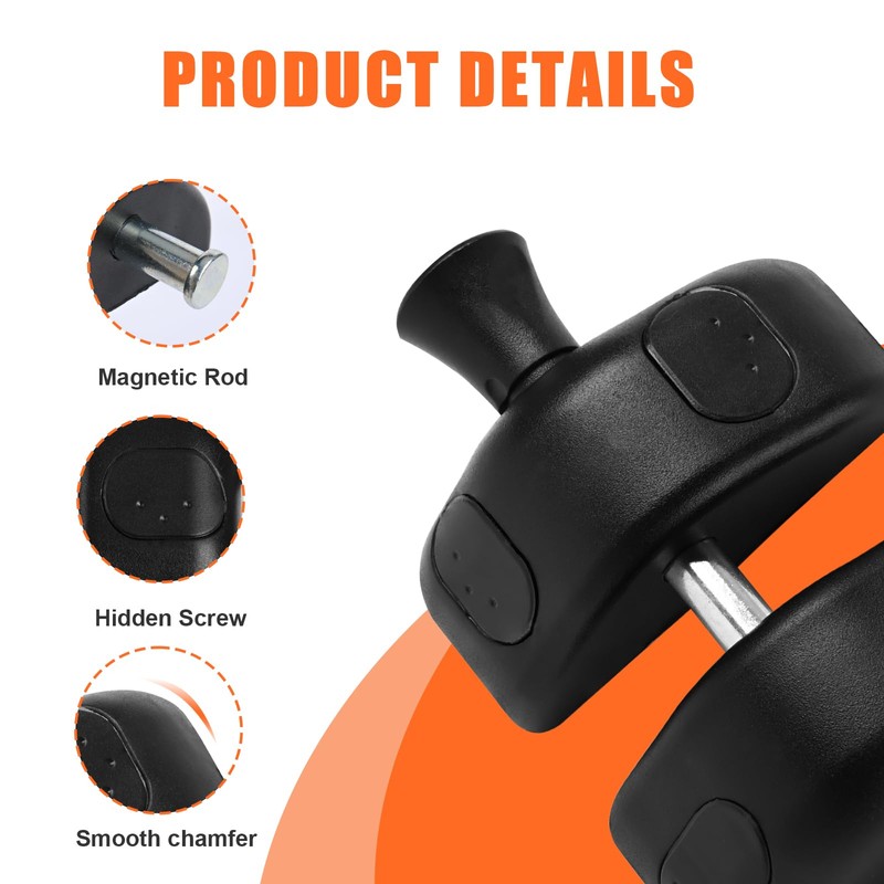 KOVOSCH Magnetic Gate Latches Side Pull, Black Magnetic Gate Latch