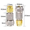 BOOBRIE RF Coaxial Antenna Adapter SMA Male to F Male