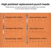 WUTA Removable Leather Hole Punch,Versatile Leather Stitching Punch,Leather Hole Punch