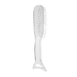Baluue Mermaid Detangling Hair Brush Static Styling Comb with Nylon Bristles Scalp Massage Tool for Women Chic Transparent Design for Smooth Static Hair