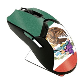MightySkins Glossy Glitter Skin Compatible with Razer Viper Ultimate - Mexican Flag | Protective, Durable High-Gloss Glitter Finish | Easy to Apply and Change Styles | Made in The USA