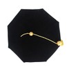 Herrenbek Doctoral Tam with Gold Bullion Tassel Unisex Black Velvet