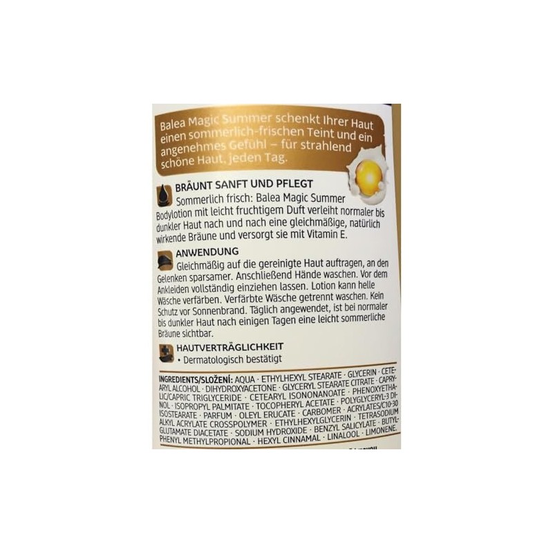 Balea Magic Summer Gradual Tan Body-Lotion for Normal & Darker