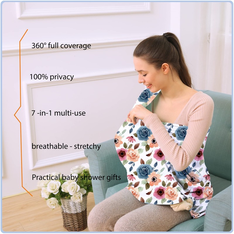 Car Seat Covers for Babies - Multi- use Nursing Carseat