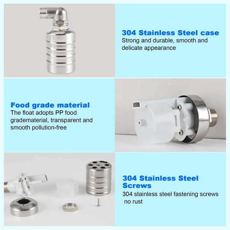 Automatic Water Level Control Valve, Stainless Steel Fully Automatic Water