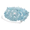 Lebensquelle Plus Aquamarine Chip Chain Gemstone Chain 45 + 5