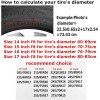 cozipink 15" Spare Tire Cover Wheel Covers for RV Camper
