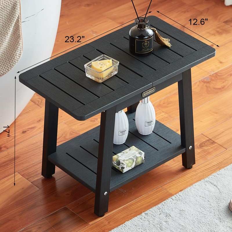 HDPS Shower Bench Seat for for Inside Shower, Waterproof Shower
