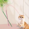 2PCS Mice Tail Cat Teaser Toys, Interactive Cat Wand Toys