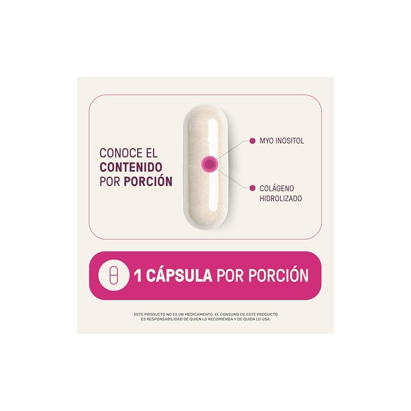 LIFE 360+ Inositol de 60 Cápsulas de 620 mg. |