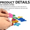 130Pcs Multifunctional Glitter Foam Letters Stickers Useful Glitter Foam Crafts