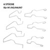 Cfcyhla 6 pieces steel headlight retaining spring clamp headlight dipped