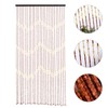 Retro String Curtain, Door Curtain, Wooden Bead Curtain, Divider Window
