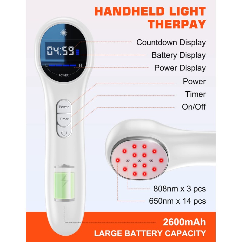 Holsn Red Light Therapy Infrared Light Tharepy, Red Light Device