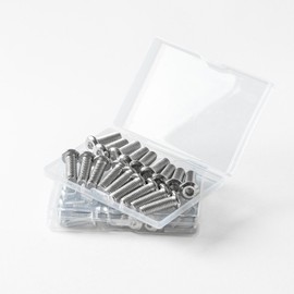 M5 x 12 (25 Pack) Metric Flat Head Hex Socket Cap Screws Bolts, 304 Stainless Steel 18-8, Hex Drive, Bright Finish, Fully Machine Thread