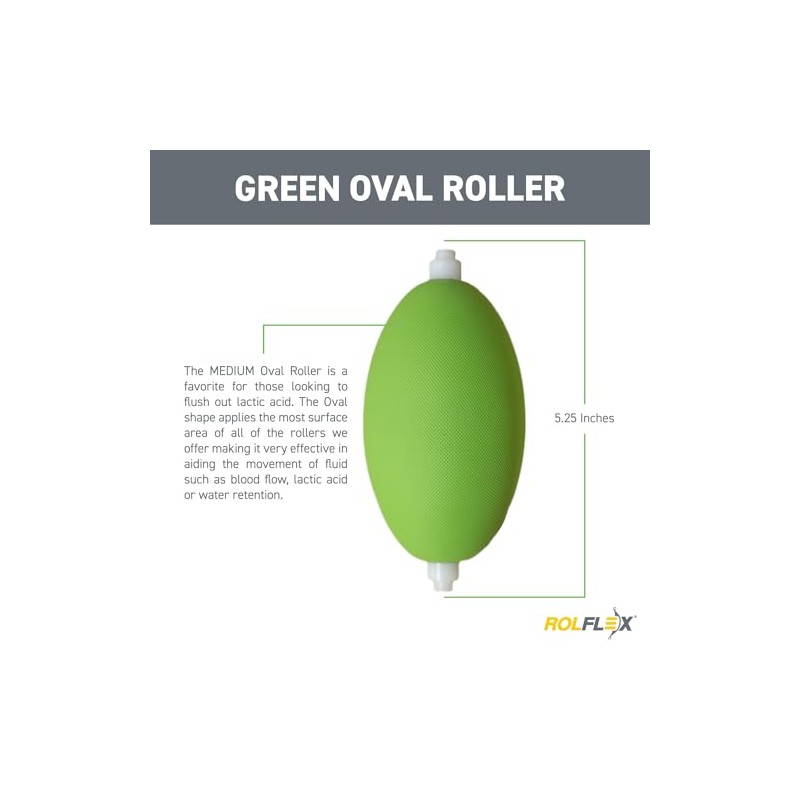 Rolflex Medium Density Oval Foam Roller - The Ultimate Lactic