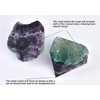 Natural Green Purple Fluorite Crystal Wand Irregular Quartz Column 2.2-2.8