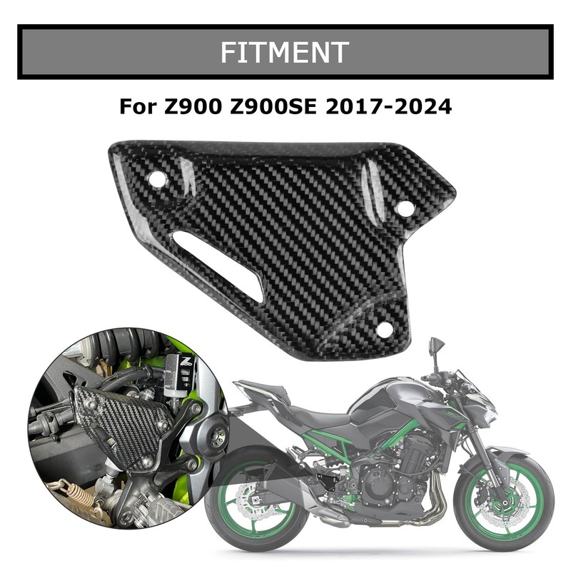 PSLER Motorcycle Foot Peg Heel Guards Rearset Protector for Z900