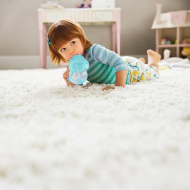 Munchkin Weighted Straw Sippy Cups for Toddlers 7oz, Leak Proof, Easy to Hold - Great toddler cups with straws, Supports Straw-use Education, Straw Cups (Blue)