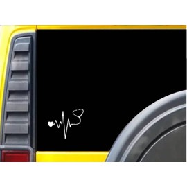EZ-STIK Stethoscope -Doctor- Nurse -Heart - J772 6" - Decal/Bumper Sticker Heartbeat Lifeline