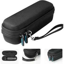 TELESIN Small Travel Hard Carry Case for DJI Pocket 3 with Hand Strap for DJI Osmo Pocket 3 Accessories, Mini Size Protective Storage Travel Starter Accessory for DJI