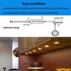 LED Puck Lights Wired Under Cabinet Lighting Dimmable,Round Cabinet Lights