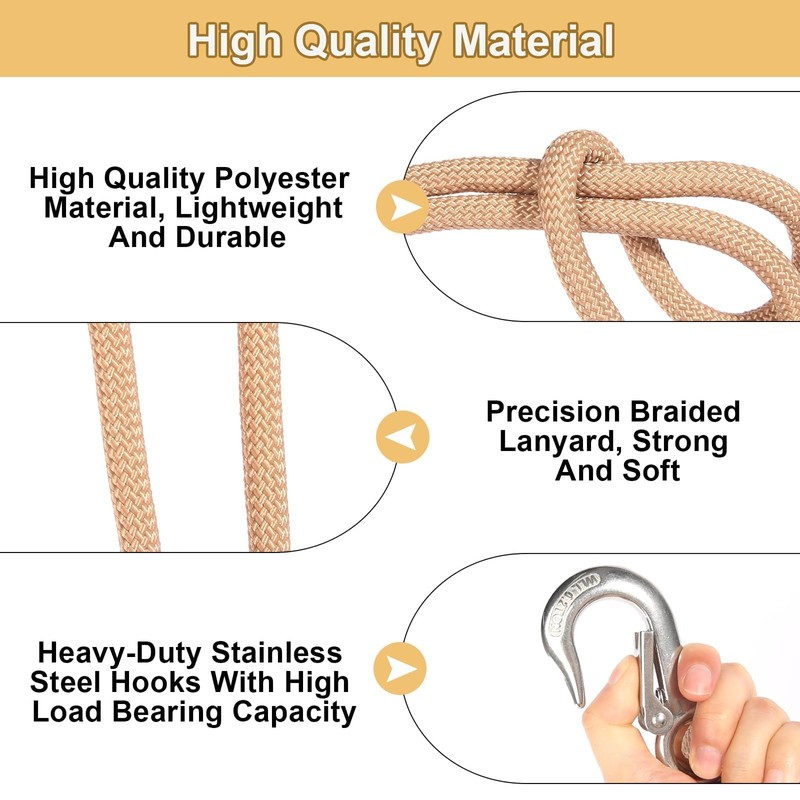 YGKYMVW Swing Attachment Tree, 2 Pieces 60 cm Hammock Suspension