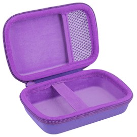 co2CREA Hard Carrying Case for JBL Go 4 Go3 Go 3 Eco Waterproof Ultra Portable Bluetooth Speaker (Purple Case)