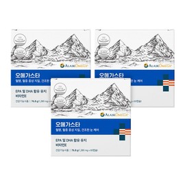 Omega Star Alaska Omega 3 6-Month Supply RTG Omega-3 Enteric-Coated Capsules with No Fishy Smell / 오메가스타 알래스카 오메가3 6개월분 알티지 비린내없는 장용성캡슐