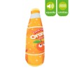YöL Orange Novelty Plush Dog Puppy Toy Squeaky Fizzy Drinks