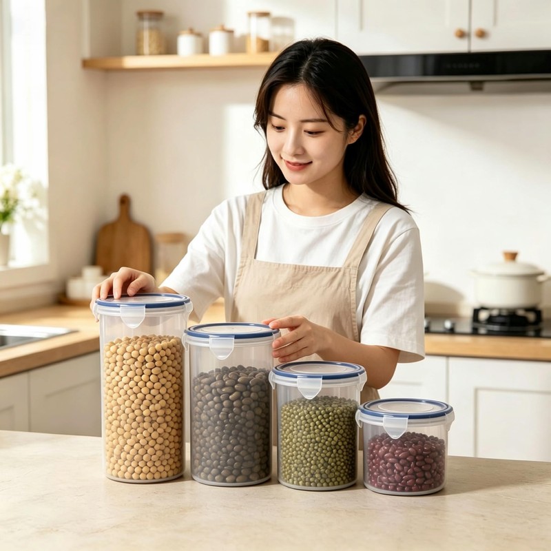 Boxdljh Food Storage Containers Set for 4 Pack, Freezer Containers