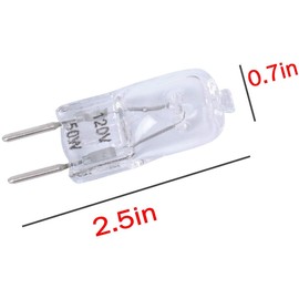 WB08X10051 WB08X10057 Microwave Oven Light Bulb Compatible with GE Profile 130 Volts 50 Watt General Electric Halogen LampReplacement by Podoy (Pack of 2)