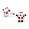 Monkimau Girls' Santa Claus Stud Earrings 925 Sterling Silver, Sterling