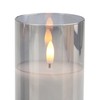 Stonebriar 3 Pack Real Wax Assorted Size Flameless LED Pillar
