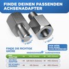 LAINFELD Bicycle Axle Adapter for M10 Thru Axle Bicycle Trailer