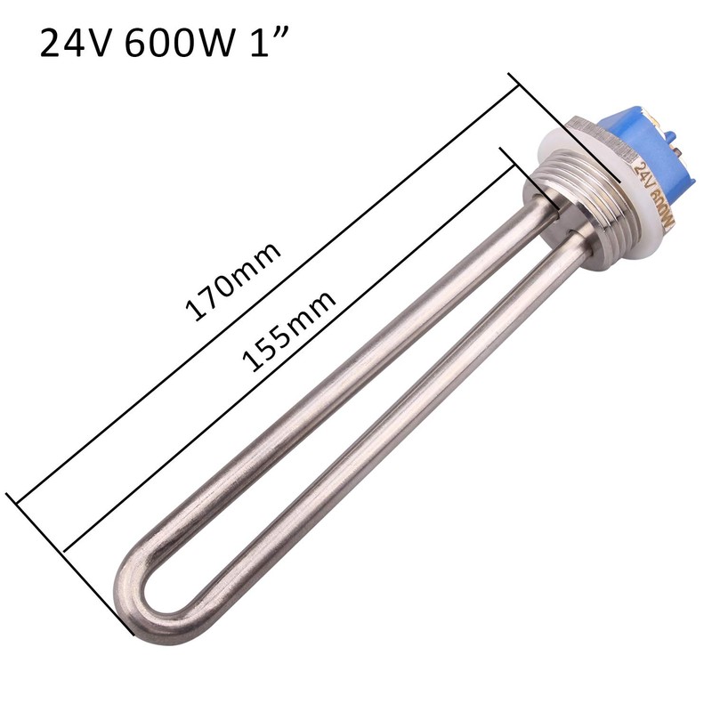 DERNORD 24V 600W Heating Element Submersible Water Heater Element Stainless