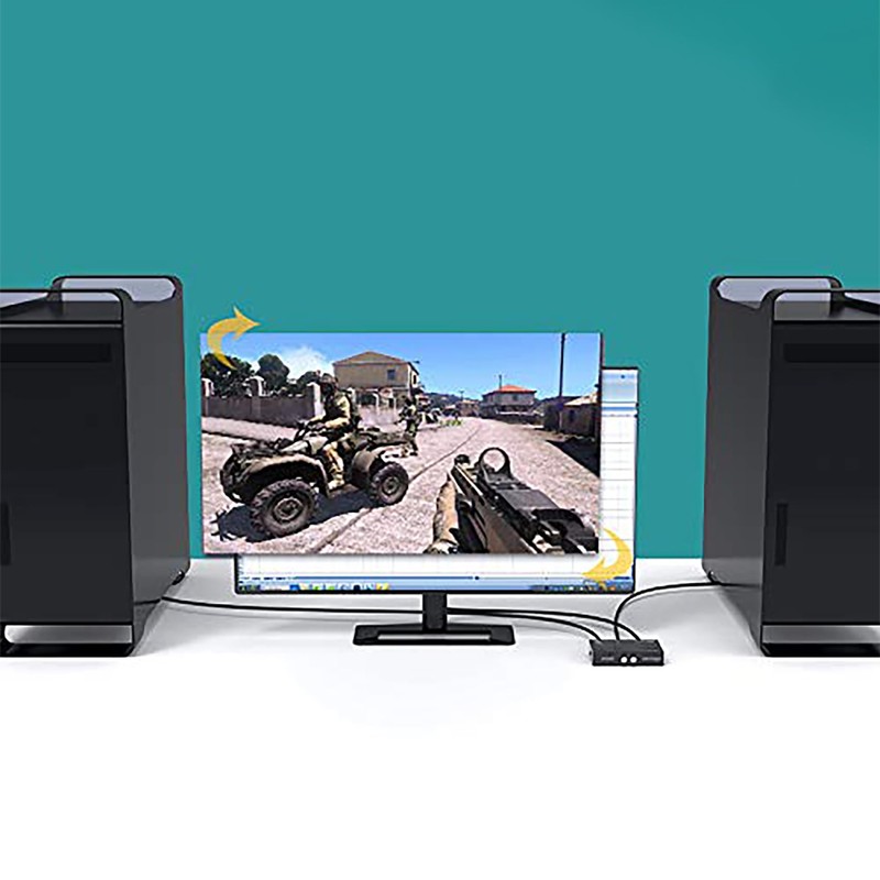 tunghey VGA 2 in 1 Out 2 Port VGA Switch