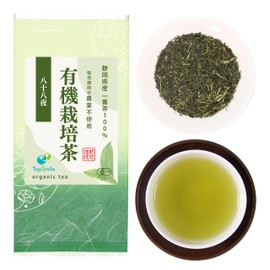 Organic Green Tea, Organic Shizuoka Tea, No Pesticides, No Chemical Fertilizers, First Picking, 100% Ban Tea, 100% Tea Leaves, Special Tea, 3.5 oz (100 g) [88 Nights] (1 Bag)