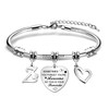 Inspirational Bracelet for Women Girls Initial Letters Z Name Bracelet