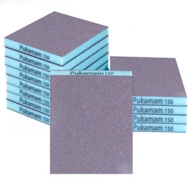 12 Pack Sanding Sponge, Washable and Reusable Sanding Blocks 150 Grit Wet Dry Sand Paper for Wood Drywall Metal Furniture