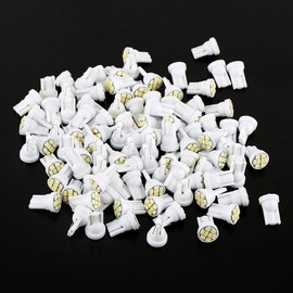 100 Pcs T10 8 SMD 1206 LED Car Interior Light Bulbs Auto Indicator Lamp White