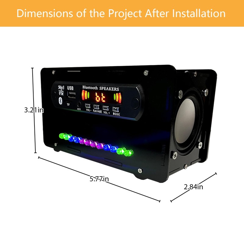 EIELE DIY Blutoth-Compatible Speaker Kit Multi-Function Soldering Practice kit Voice-Activated