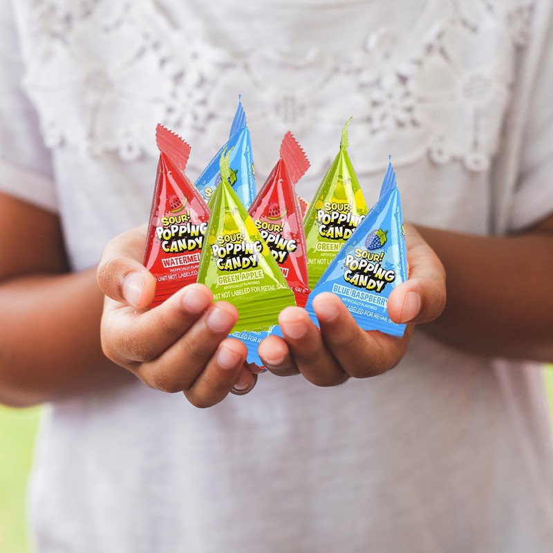 Warheads Sour Popping Candy - 40 Count Bag - Assorted