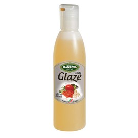 Mantova White Glaze with Balsamic Vinegar, Perfect for Ice Cream, Marinades, Cocktails, Pasta Sauce, Salad Dressing, Vinaigrette, Reduction, 8.5 oz.