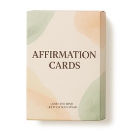 Redariti 54 Positive Affirmation Cards –Mindfulness Deck for Self Empowerment & Emotional Wellness, Daily Motivational Quotes, Encouragement Gift for Women, Men,Teenagers