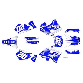 Kalair GFX Graphics Kit for Yamaha YZ250 (1996-2001) Spear Series Blue 9 Mil-Dirt bike Custom Racing Graphics Decals Stickers Kit, no-plastics